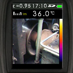 Image relle de la camra thermographique PCE-TC 28