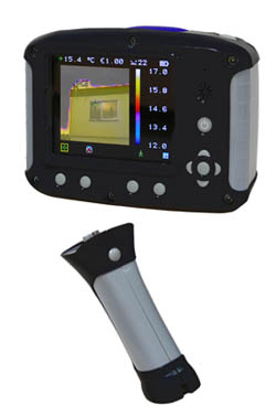 La cam�ra thermographique PCE-TC 2 peut s'utiliser pour la maintenance et l'inspection.