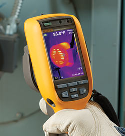 La caméra thermographique de la série Ti dans une application pratique