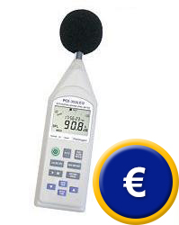Phonomètre PCE-353 à mémoire de données et fonction LEQ.