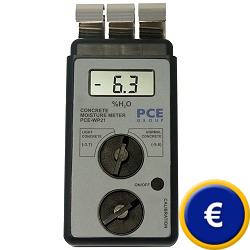 Dtecteur d'humidit des matriaux de construction PCE-WP21 pour dterminer l'humidit du bton.
