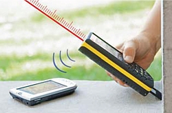 Avec la technologie Bluetooth intgre vous pouvez transfrer les valeurs du distancemtre laser vers un PC