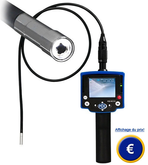 Endoscope à écran LCD et mémoire PCE-VE 310