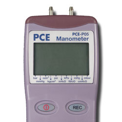Manom�tre PCE-P05 pour une pression maximum de 10 psi.