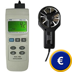 Mesureur d'air � h�lice et logiciel.
