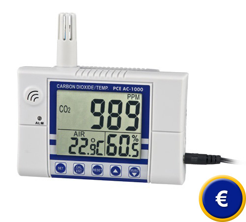 Mesureur de CO2 PCE-AC 1000