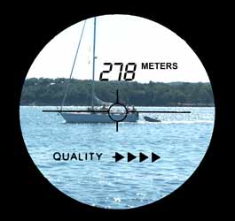 Avec ce mesureur de distance laser PCE-LRF 600 il est possible de dterminer la distance par temps de brouillard.