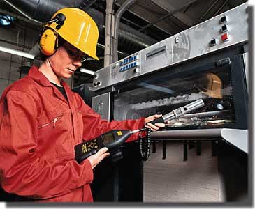 Usage du mesureur de particules de poussi�re dans une machine
