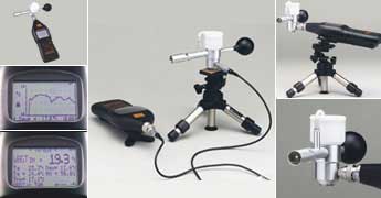 Possibilités d'utilisation du Mesureur de stress thermique WBGT Kit