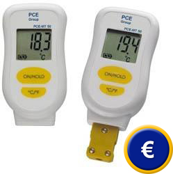 Mini mesureur de temprature de contact PCE-MT 50 de type K rsistant  l'eau.