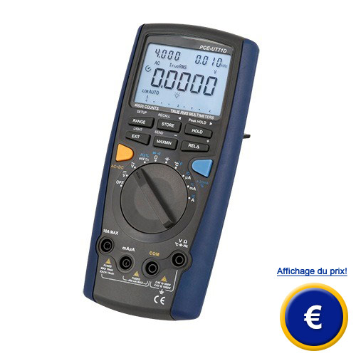 Multimètre numérique TRMS PCE-UT 71D
