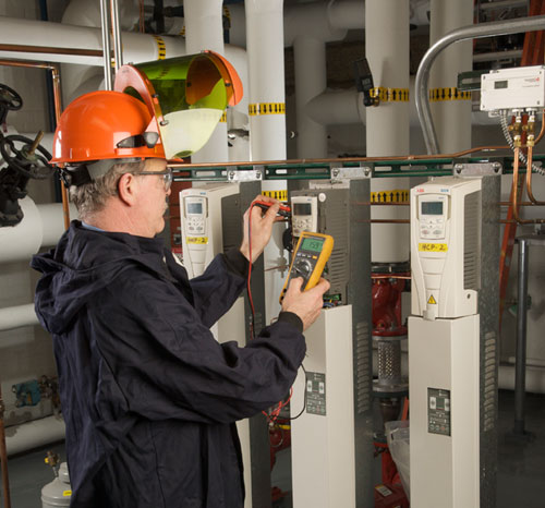 Multimètre TRMS dans une installation de chauffage