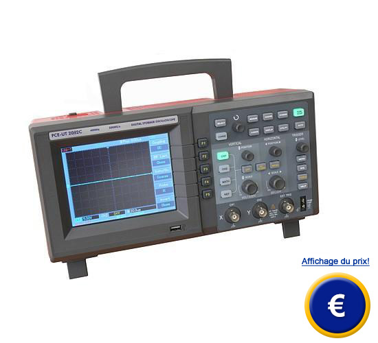 Oscilloscope digital PCE-UT 2082C.