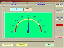 Représentation analogique du logiciel du pénétromètre.