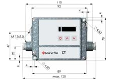 Croquis du composant lectronique du testeur de temprature infrarouge digital PCE-IR10.