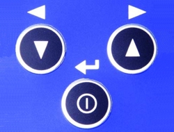 Sur cette image vous pouvez voir les touches du testeur de vibrations PCE-VT 250