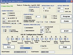 Image du logiciel du transducteur de vibration PCB-686B01