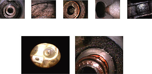 Images montrant l'usage du vido endoscope PCE-VE 320/330/340.