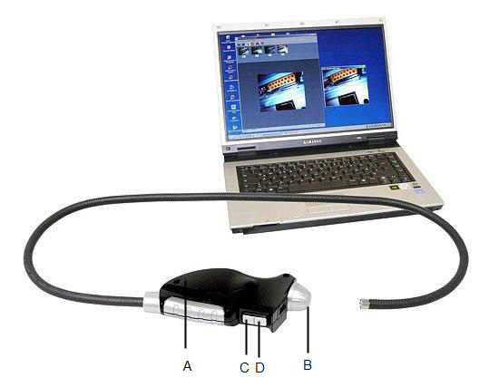 Descripci�n del videoscopio PCE-VE 110
