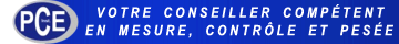 Information et support technique dans toute l'Europe: PCE Group