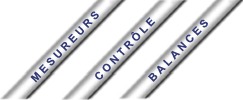Vous pouvez s�lectionnner ici les appareils de mesure