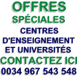 Offres sp�ciales pour centres d'enseignement et universit�s