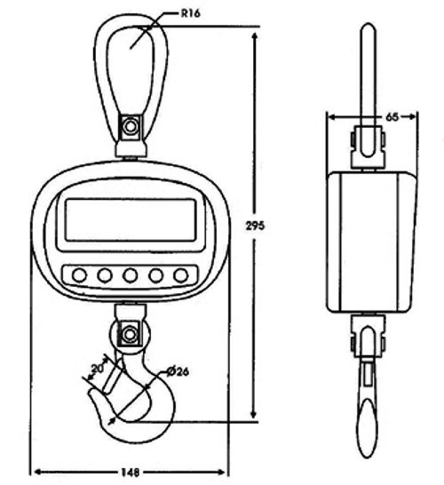 Croquis de la balance  crochet