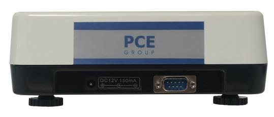 Interface RS-232 et connexion pour l'adaptateur de réseau de la balance de cuisine PCE-BSH 6000.