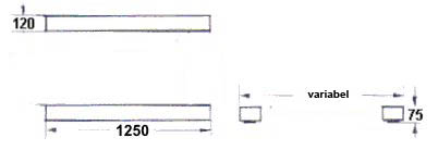 Dimensions de la balance pour palettes PCE-TP B