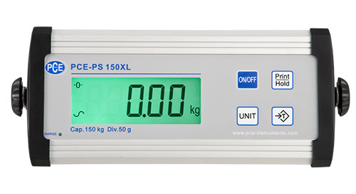 Partie antrieure de l’cran de la balance de plate-forme PCE-PS 150XL