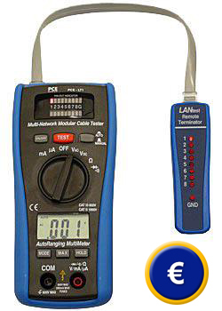 Analyseur LAN avec une fonction de multimtre PCE-LT 1