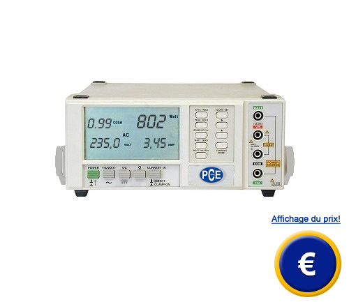 Analyseur de puissance de table qui mesure la puissance effective