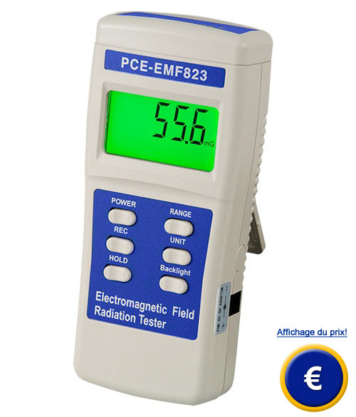 Analyseur de radiation PCE-EMF 823  capteur interne