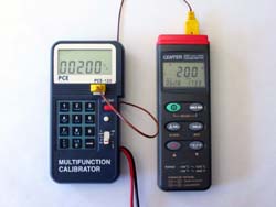 Calibreur de température PCE-123 calibrant un TL-309
