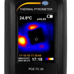 cran de la camra thermographique pour les contrles de la construction