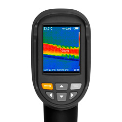 Écran de la caméra thermographique