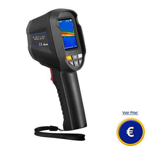 Image de face et de la partie arrière de la caméra thermographique