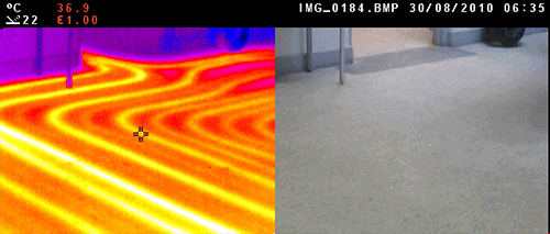 Exemples d'usage de la caméra thermographique pour les contrôles de la construction