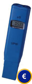 Le conductimètre UPW pour l'eau très pure.
