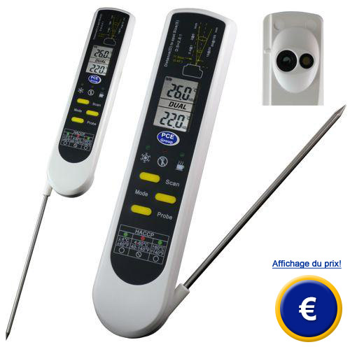 THERMOMÈTRE À SONDE IP 65 - Sanipousse produits HACCP