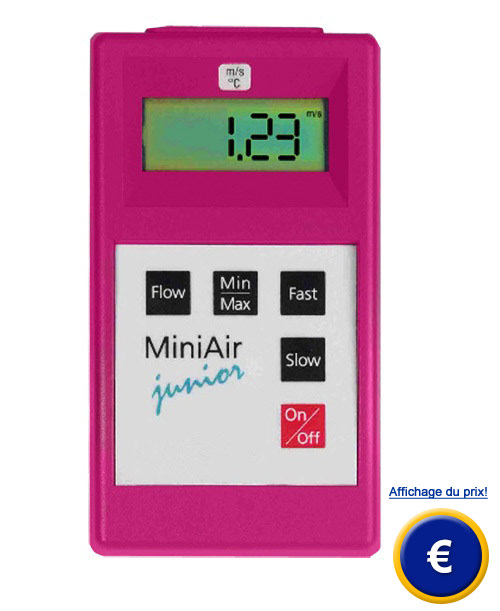 Le débitmètre à un canal MiniAirJunior