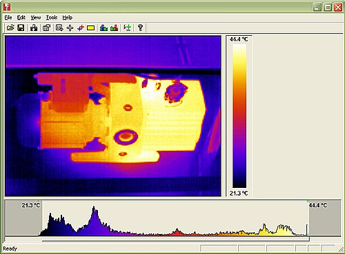 Logiciel pour le dtecteur infrarouge PCE-TC 6.