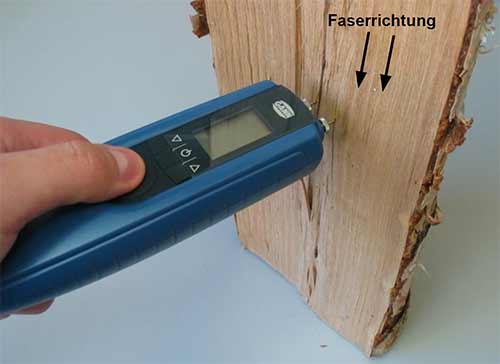 Mesureur d'humidit du bois BL Compact S dans une application
