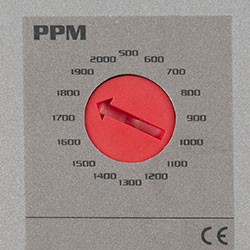 Réglage de la teneur en CO2 entre 400 ppm et 2000 ppm