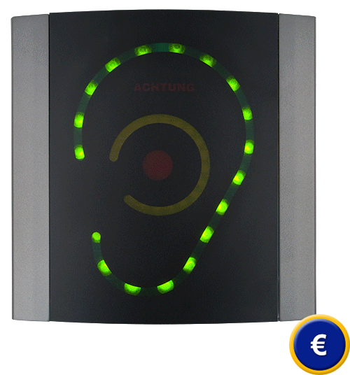 Indicateur de niveau de bruit pour un contrôle simplel de la pollution acoustique.