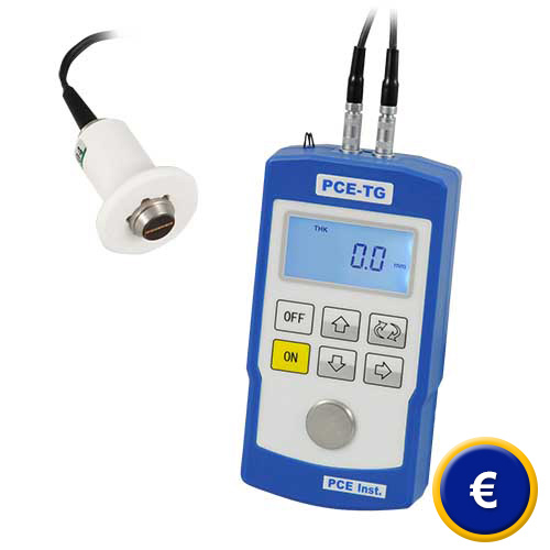 Mesureur par ultrasons de matriaux PCE-TG110 pour l'acier.