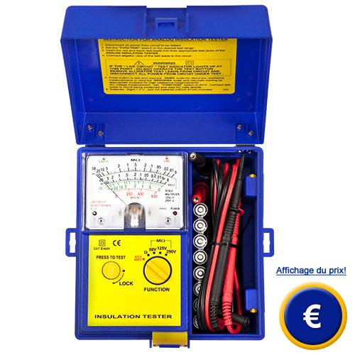 Mesureur d'isolement PCE-IT181 spcial pour les tlcommunications.