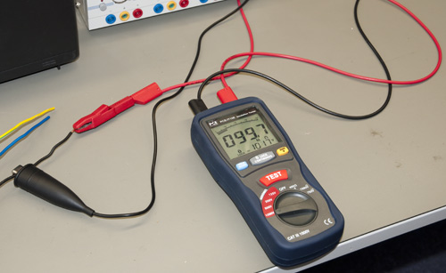 Utilisation du mesureur d'isolement