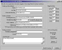 Image du logiciel du mesureur de son CR-800.