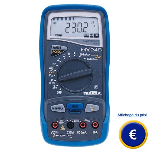 METRIX MX25 VOLTMETRE ANALOGIQUE DE TABLE